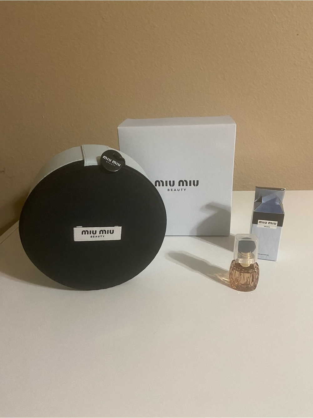 Miu Miu beauty Vanity and travel size perfume